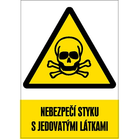 Značka Nebezpečí styku s jedovatými látkami